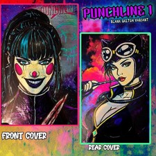 Punchline 1 BossKong Original Art Sketch Cover 1/1  Punchline / Catwoman  picture