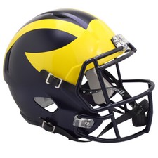 Michigan Wolverines Riddell Speed Full Size Replica Football Helmet picture
