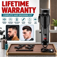 Premium Professional Hair Clipper Electric Beard Trimmer For Men Shaver Cordless picture