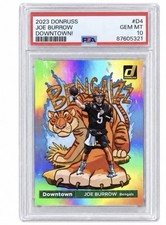 CHASE PACK — 1/12 ODDS | 2023 Donruss Joe Burrow Downtown PSA 10 picture