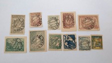 POLAND Stamps - WWII OFLAG VII A MURNAU POW CAMP STAMPS – RARE USED - SIGNED picture