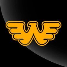Waylon Jennings Flying W Outline Decal Sticker - 18 COLORS - 3 inch to 12 inch picture