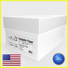 Biztek 23700A Continuous Computer Paper 9 1/2 x 11 Blank White 1 Part 20 lb 92 picture