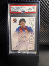2004 Panini Lionel Messi Mega Cracks Barca Psa 8 picture