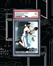 1996 Fleer Metal Universe - Barry Bonds #241 Platinum Edition picture