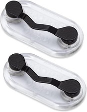 Readerest Magnetic Eyeglass Holder - Set of 2 - Strong and 2, 2x Black picture