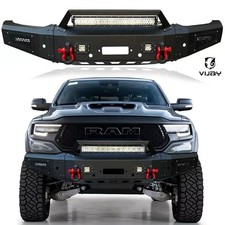 Vijay For 2021-2023 Ram 1500 TRX Steel Front Bumper W/Winch Plate &LED Lights picture