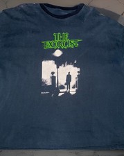 Y2K Vintage Exorcist Movie Shirt Horror T-shirt Size XL/XXL Flaws And Fade Read picture