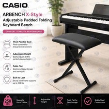 Casio ARBENCH X-Style Adjustable Padded Folding Keyboard Bench (Up To 250lbs) picture