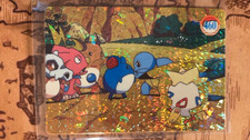 Cubone Raichu Togepi #460 CrackedIce Holo Pokemon Vintage Vending Sticker -X1 picture