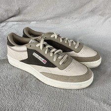 Reebok Club C Stucco Boulder Beige Shoes Mens Size 12 Leather 100073895 NEW picture