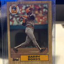 Topps 1987 Barry Bonds #320 Tiffany Rookie RC Pittsburgh Pirates Baseball Card picture