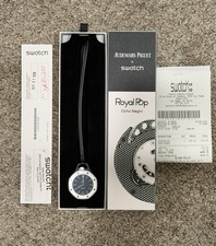 Swatch x AP Audemars Piguet Royal Pop Ocho Negro New W/ Receipt & Warranty Card picture