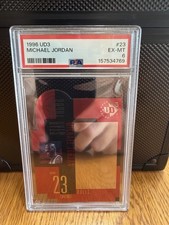 Upper Deck 1996-97 UD3 Star Focus Michael Jordan #23 Bulls PSA 6 Graded picture