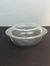 Vintage PYREX Ovenware #023-N Clear Glass 1.5L Casserole with 683-C Lid picture