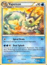 Vaporeon 41/90 Uncommon HGSS Undaunted Pokemon Lightly Played picture