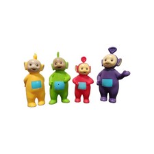 Vintage 1998 Ragdoll Hasbro Complete Lot of 4 Teletubbies 6 Inch Plastic Figures picture