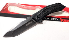 KERSHAW KS1376 Black Flatbed Spring Open Assisted Tactical Folding Pocket Knife picture