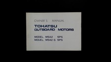 Tohatsu M5A2 M5A2-S Owner's Manual 5PS Outboard Motor Guide Vintage OEM picture