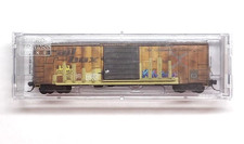 N Micro Trains 025144019 Burlington Northern BN ex- Railbox 50' Weathered Boxcar picture