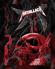 Metallica Sphere Las Vegas Oct 3 2026 Concert Poster Life Burns Faster picture