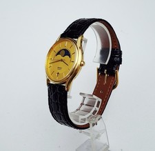 RARE,UNIQUE Men's JAPAN Vintage 1989 MOONPHASE Watch SEIKO 6F24-8000. In BOX picture