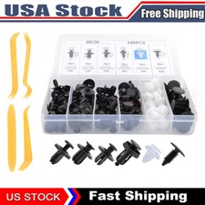 For Nissan Fastener Box Set Bumper Fender Liner Push Type Retainer Clips -100x picture