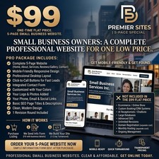Professional 5 Page Website Design Service | Business & Personal | Mobile Web picture