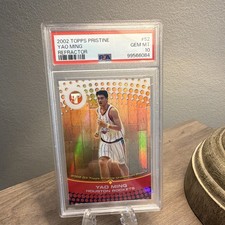 2002-03 Topps Pristine Yao Ming Refractor RC #52 PSA 10 /499 Rockets picture