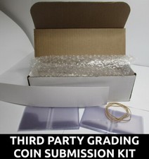 Third Party Grading coin submission kit - flips, labels, shipping box / PCGS NGC picture