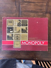 Vintage Monopoly 1960s Parker Brothers Board Game Complete Set Classic Red Box picture