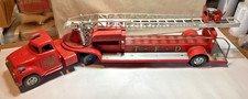 Vintage Pressed steel Tonka T.F.D #5 ladder truck fire truck emergency vehicle picture