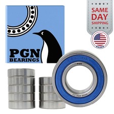 (10) 6206-2RS Premium Rubber Seal Ball Bearing C3 EMQ, 30x62x16, 6206 2RS 6206rs picture