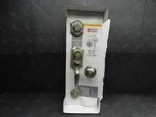 Kwikset Montara Nickel Single Cylinder Door Handleset w/ Juno Entry Door Knob picture