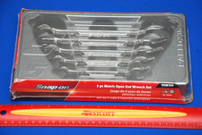 Snap-on NEW 5 Piece Metric Open-End Wrench Set 10mm-19mm VOM705 picture