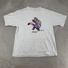 Vintage Crazy Shirt Mens Large Gray Kliban Cat Hawaii T-Shirt Preowned Stains picture