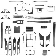 60Pcs Real Carbon Fiber Set Full Interior Trim For Mitsubishi Lancer EVO 2008-16 picture