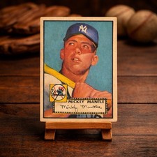 Vintage-Style Souvenir • Mickey Mantle 1952-Inspired Rookie Novelty Display Card picture