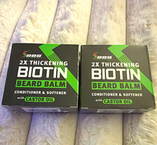 Wow😱😨 Best Offer 2 Beard Stuff 2X Thickening Biotin Beard Balm Castor Oil 2 oz picture