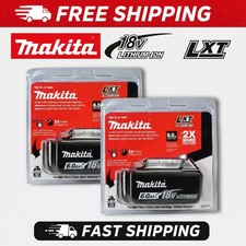 2-Pack Geniun Makita BL1860B 18V LXT 6Ah Lithium-Ion Rechargeable Batteries New picture