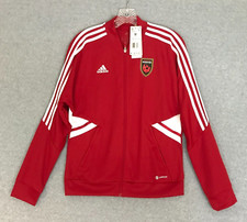 NEW Adidas Phoenix Rising Soccer Jacket Womens Medium Red Full-Zip MSRP $70 NWT picture