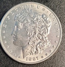 Exquisitely Detailed 1887 P Morgan Dollar - Fantastique picture