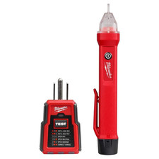 Milwaukee 3211-20 Digital GFCI Receptacle Tester w/ LED, NCV, Clip picture