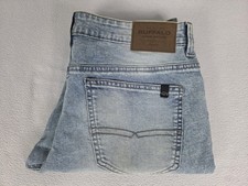 Buffalo David Bitton Slim Ash Straight Leg Denim Jeans 33X30 Men's Light Blue picture