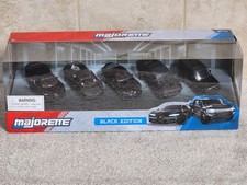 Majorette 1/64 Diecast Cars Black Edition 5 Piece Set picture