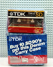 TDK  SD 90  1987  USA  TYPE I   BOX OF 10  TAPES (SEALED) picture