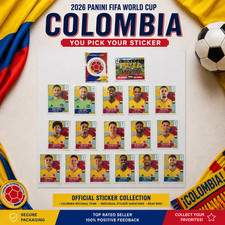 2026 100% Authentic Panini FIFA World Cup Colombia Stickers Team — You Pick picture
