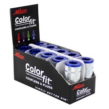 Milton 786TC Pneumatic Couplers T-style Blue 1/4