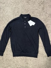 Reiss Long Sleeve Premium Cotton Buttom Up Polo Size Medium#Luxury#Premium picture