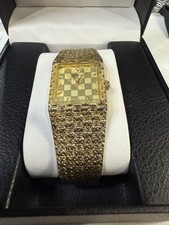 Vintage Geneva Watch 14K GOLD Plated GE3676 Wind Up Adjustable Band picture